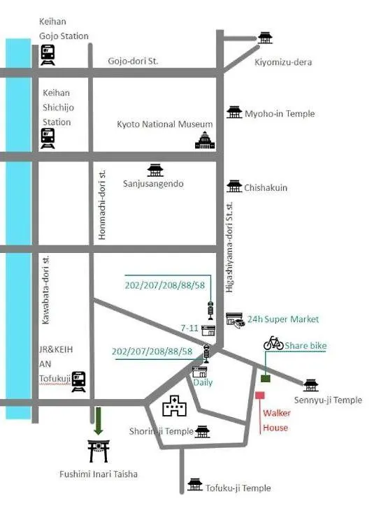 Walker House Kyoto 65 Square Meters Whole Villa Rent Япония